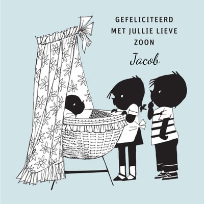 Fiep Westendorp | Geboortekaart | Jip en Janneke | Zoon