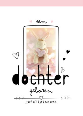 Paperclip | Geboortekaart | dochter