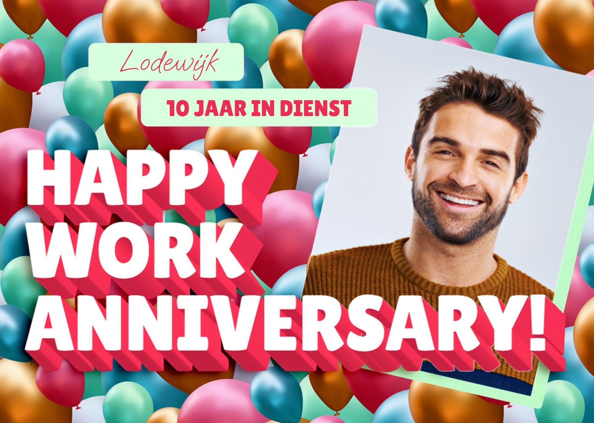 Jublieum kaart Werk In dienst Aanpasbare nummer Kaart Love Repeat