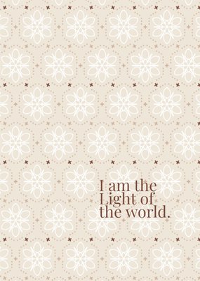 Dagelijksebroodkruimels | Kerstkaart | patroon | light of the world