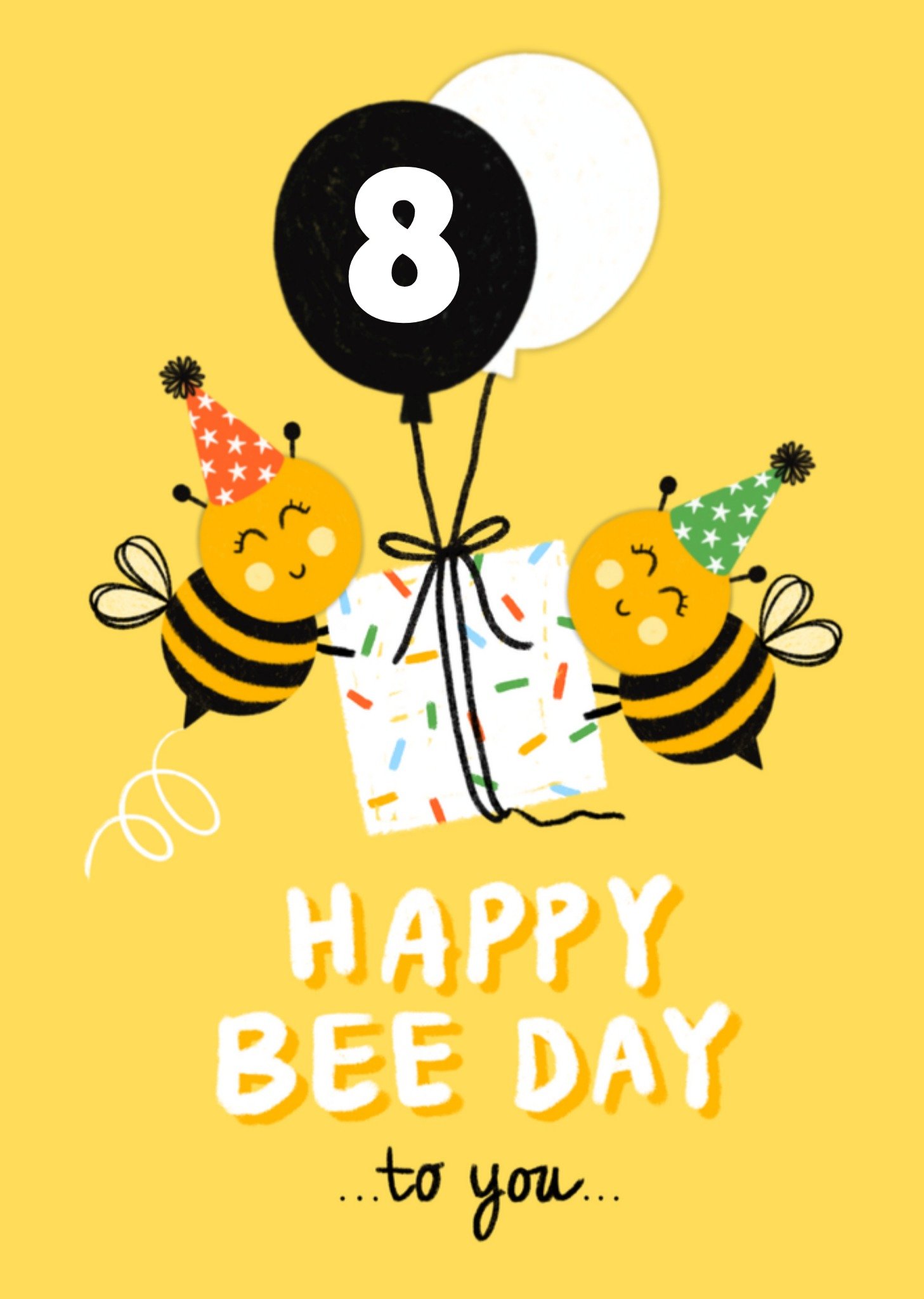 Verjaardagskaart Happy Bee Day Tweeling Met leeftijd Kaart Marieke Witke