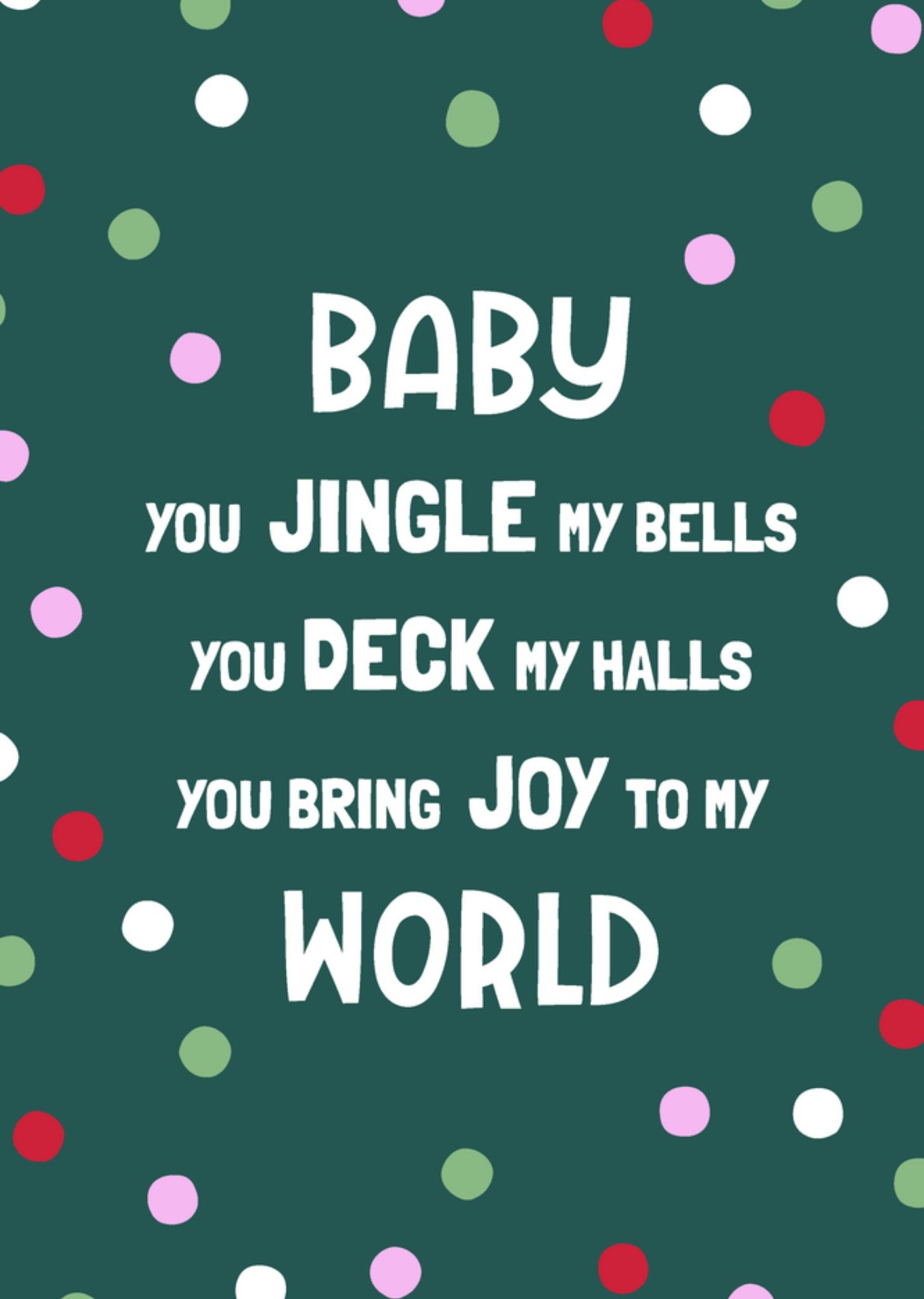 Greetz Kerstkaart You jingle my bells Grappig Standard Card