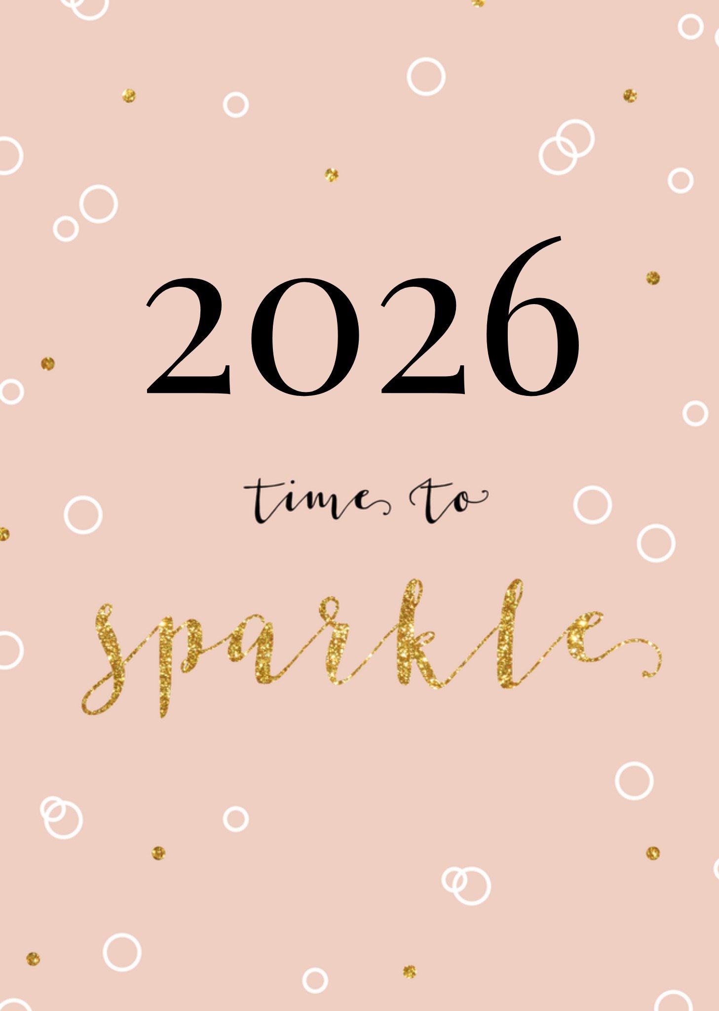 Greetz Nieuwjaarskaart jaartal Standard Card