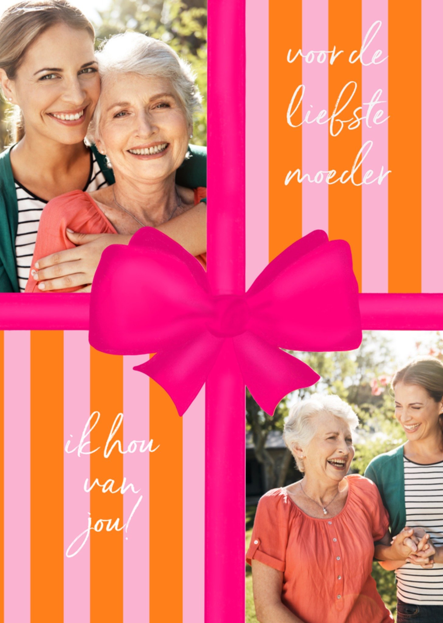 Moederdagkaart Voor de liefste moeder ik hou van jou! Kaart Tsjip