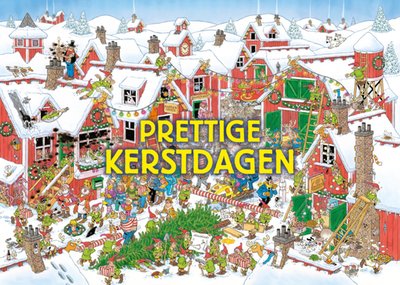 Jan van Haasteren  | Kerstkaart | Prettige Kerstdagen