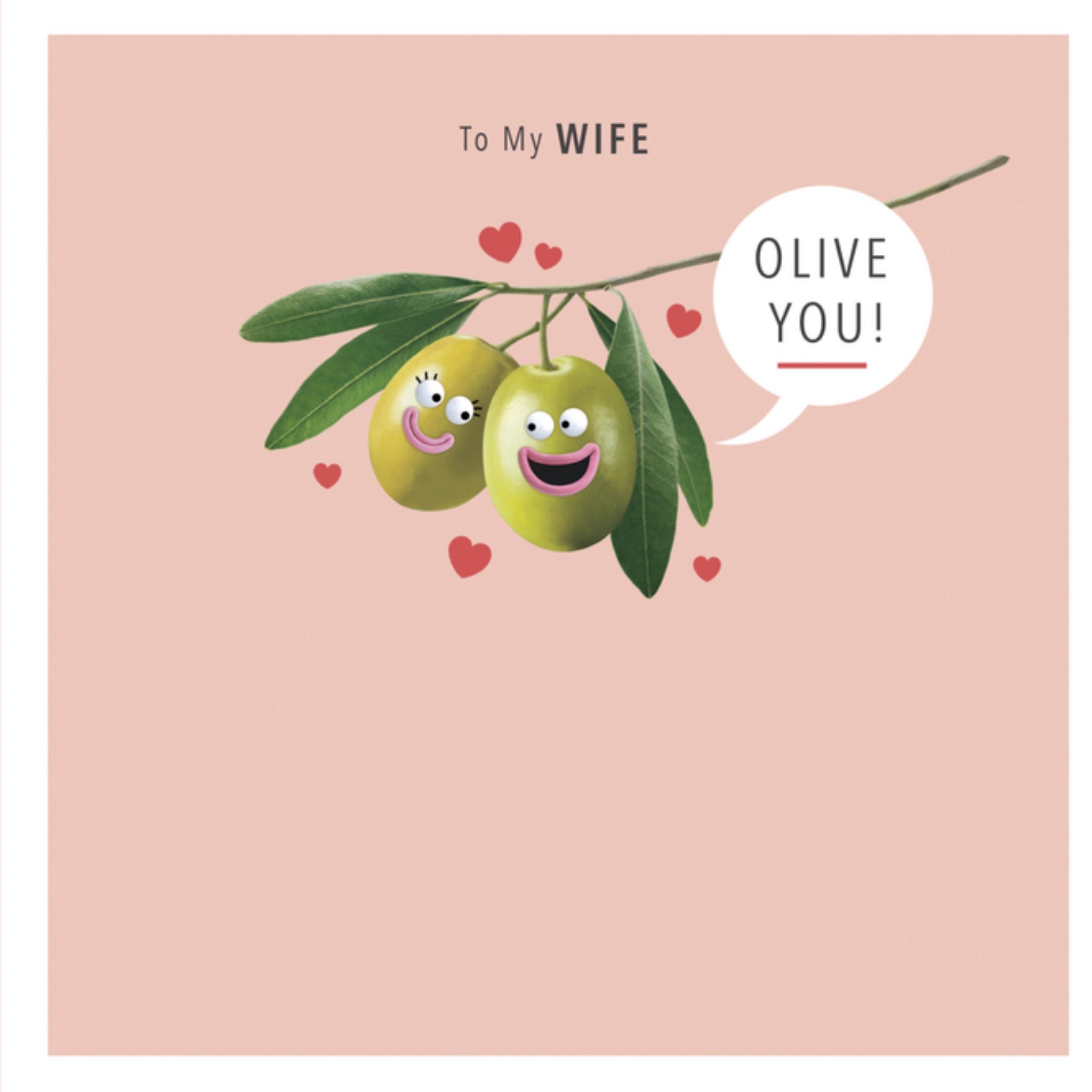 Valentijnskaart olijven wife Vierkante Kaart UK Greetings