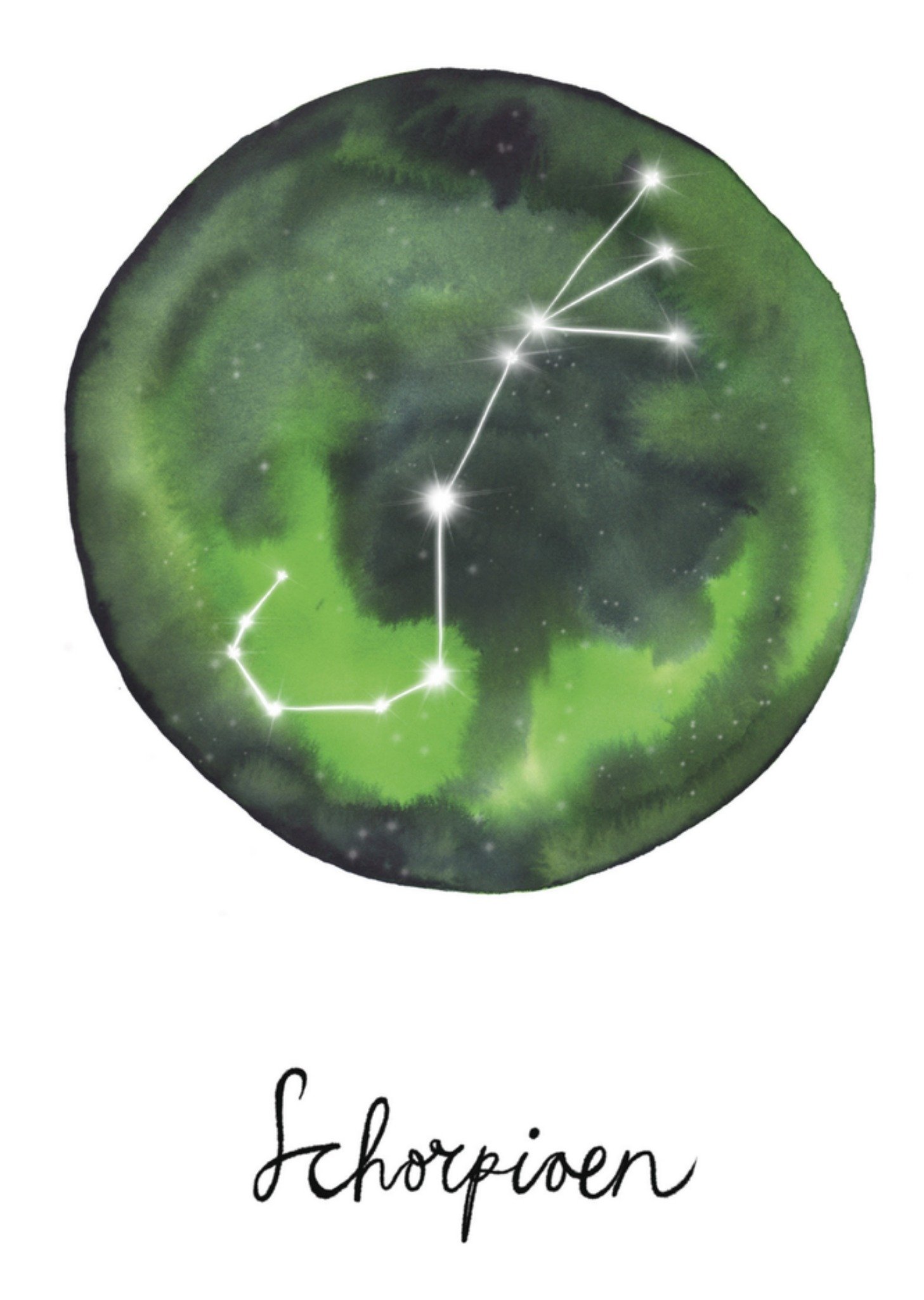 Verjaardagskaart schorpioen Kaart Marie Bodié