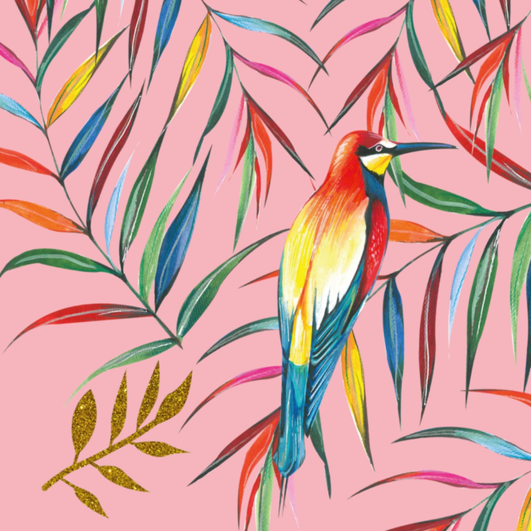 Zomaar kaart Vogel Paperclip