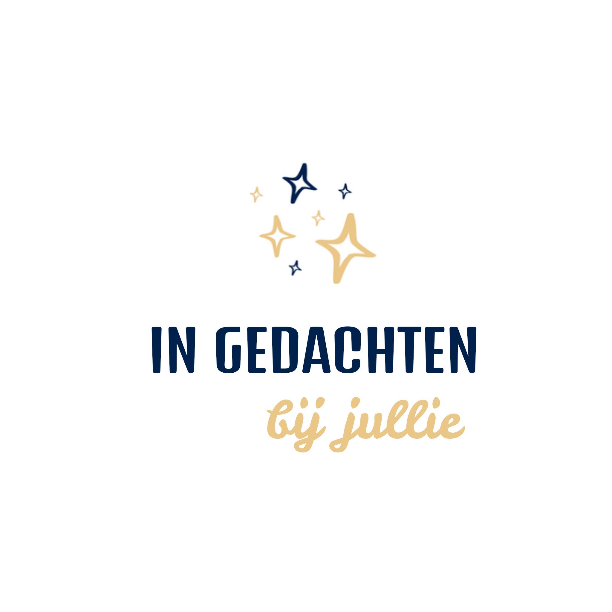 Greetz Condoleancekaart In gedachten bij jullie Vierkant