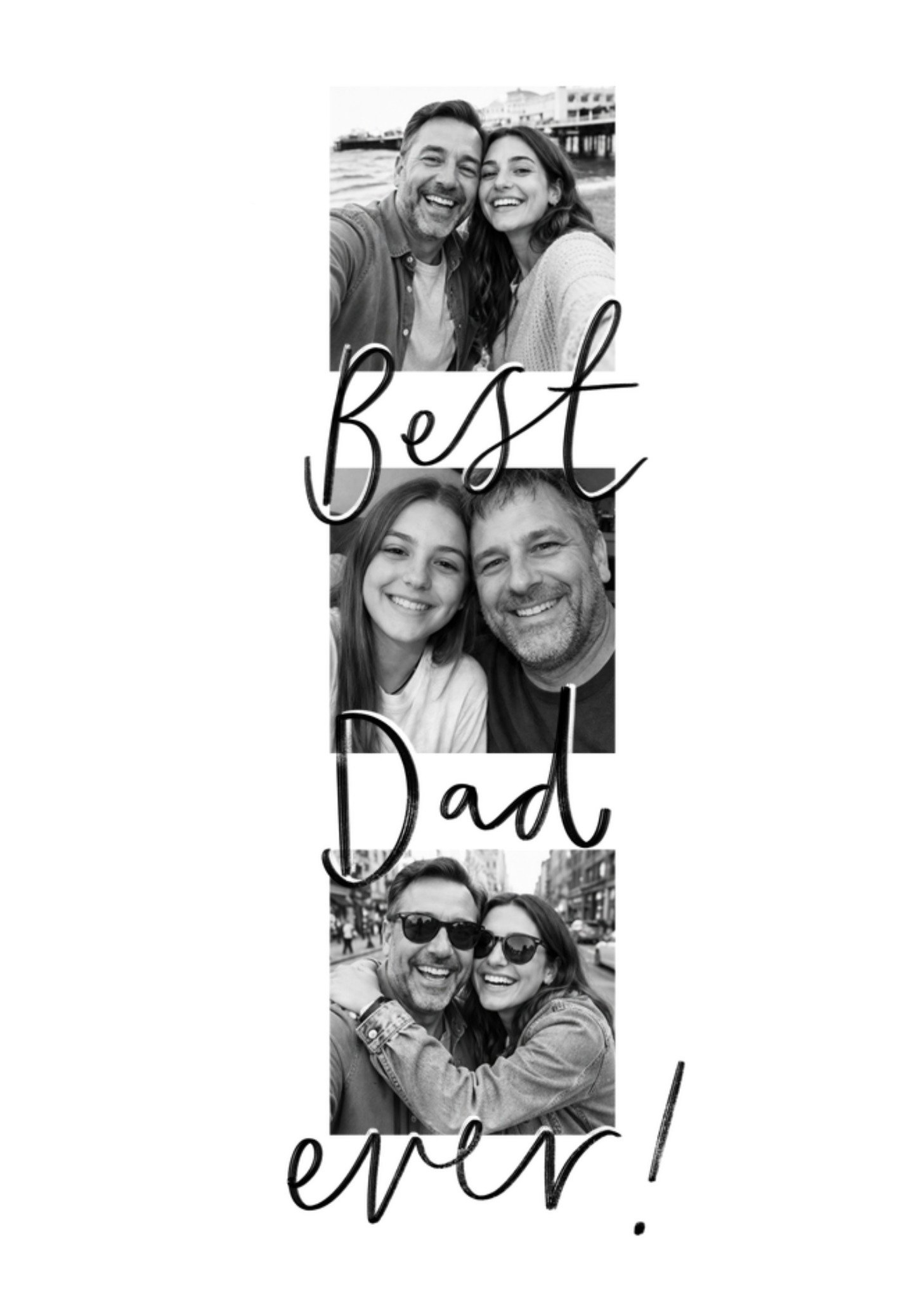 Beste Papa Ooit Minimalistisch Foto Upload Vaderdagkaart Greetz