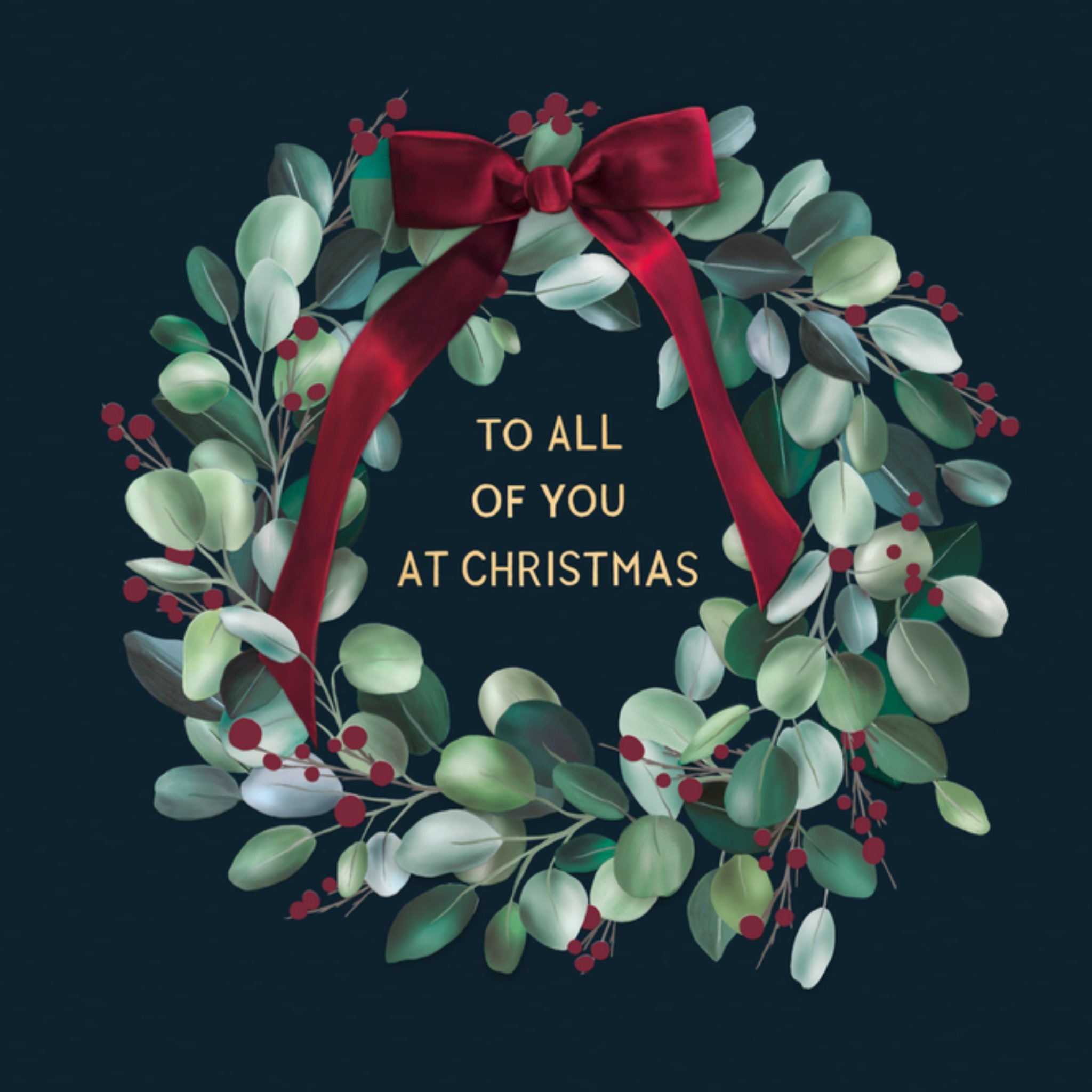 Greetz Kerstkaart To all of you Vierkant