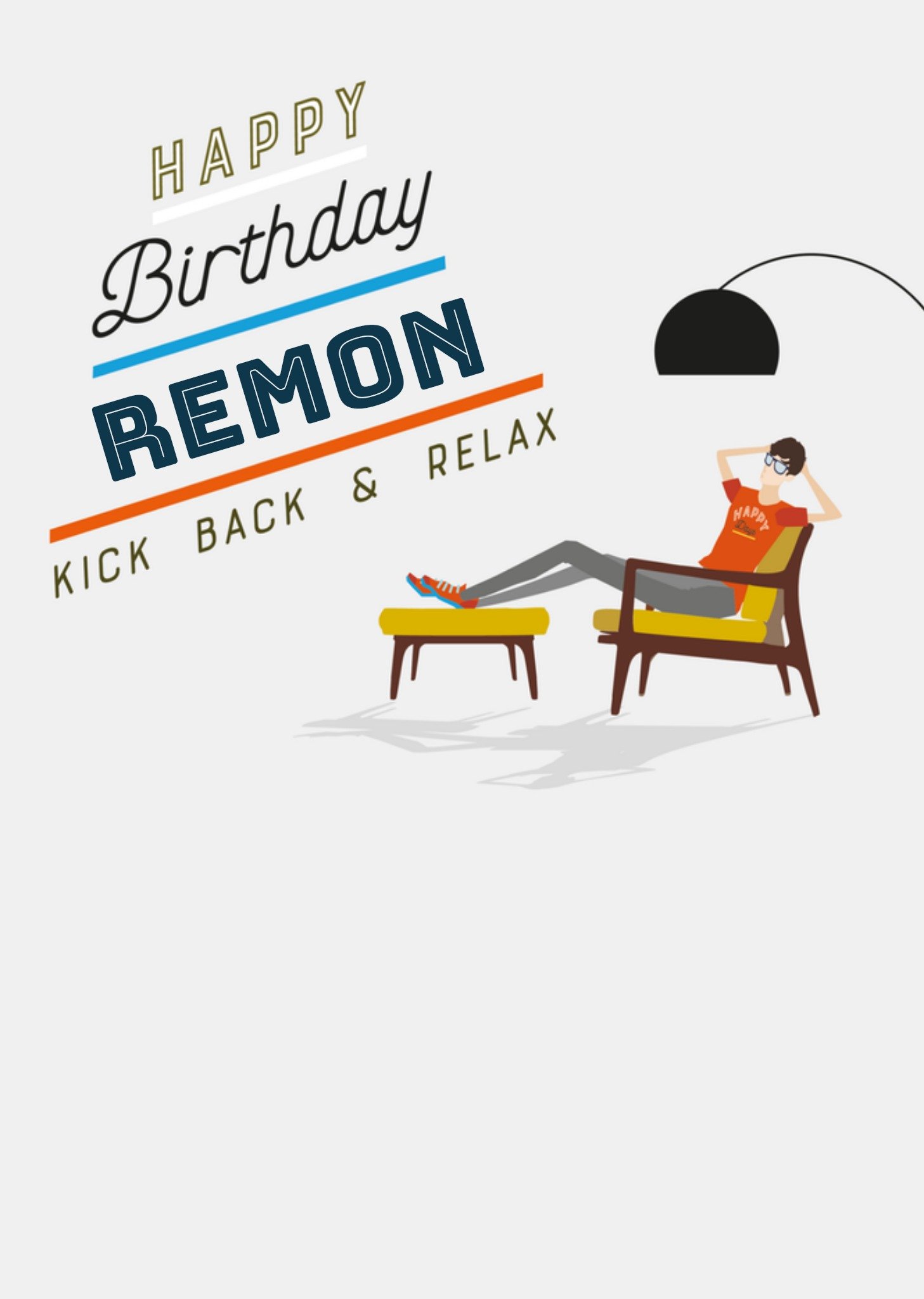 Verjaardagskaart Kick back relax Kaart TMS