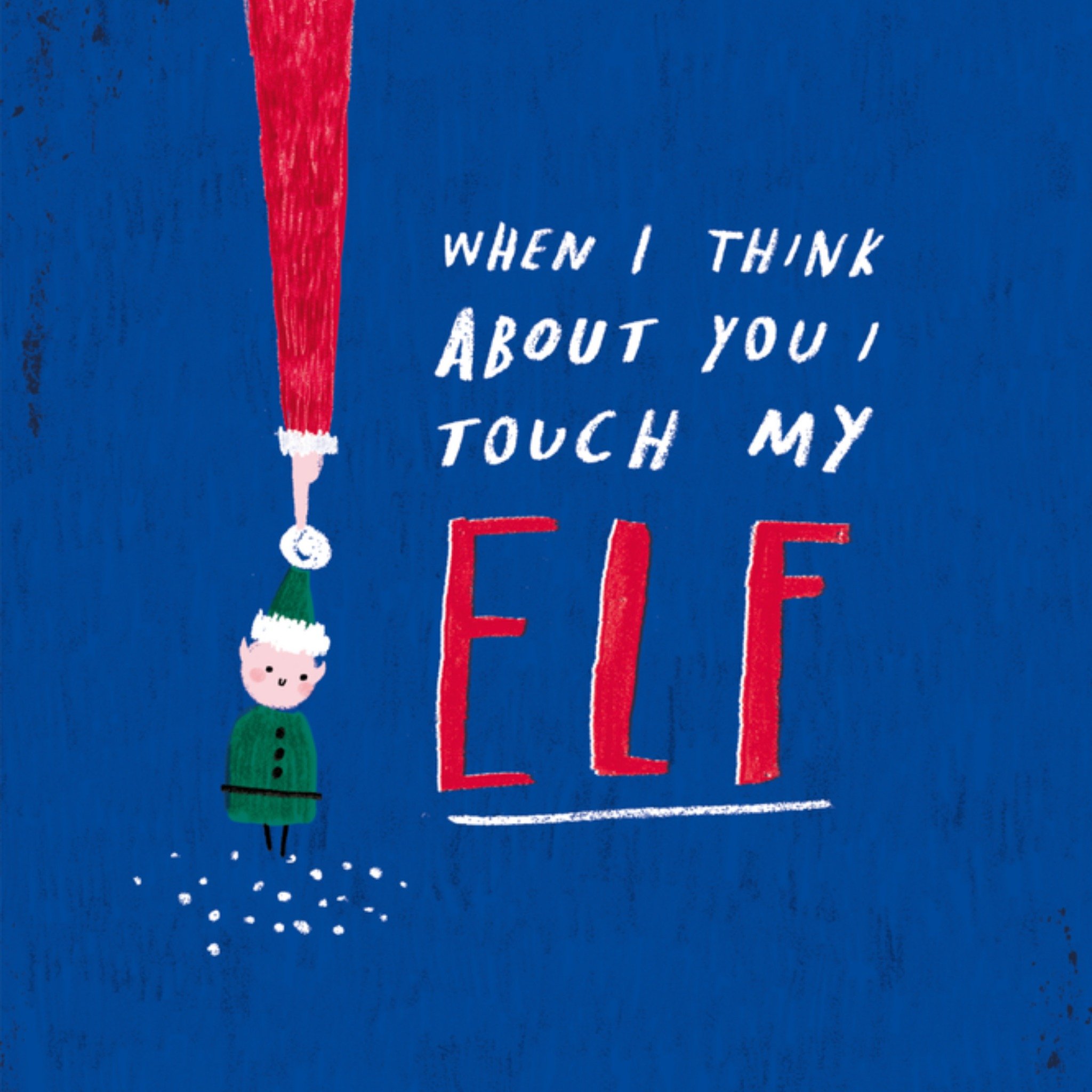 HotchPotch Kerstkaart touch my elf Hotchpotch