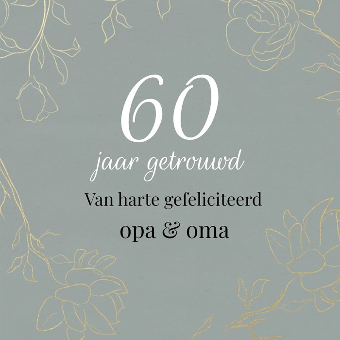 Huwelijksjubileum | Greetz | Opa en Oma
