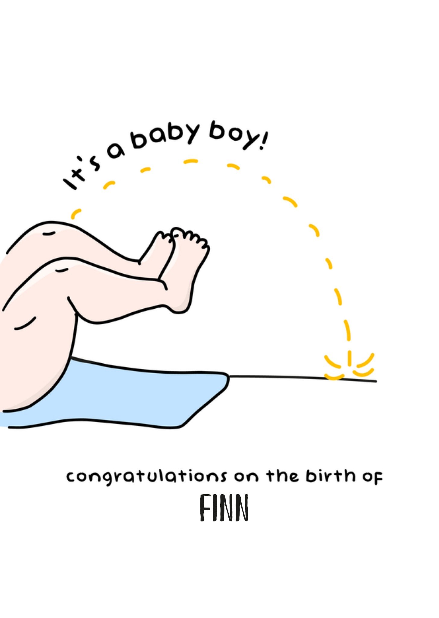 Geboortekaart met naam Kaart Liefs Jansje