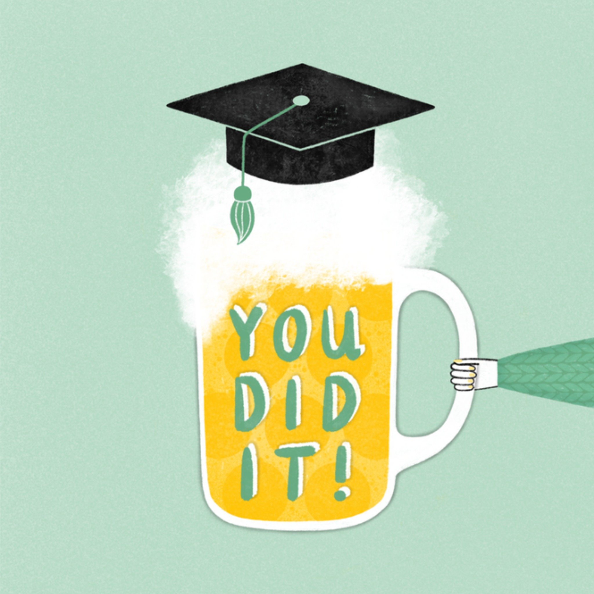 Geslaagd kaart bier Vierkante Kaart Marieke Witke