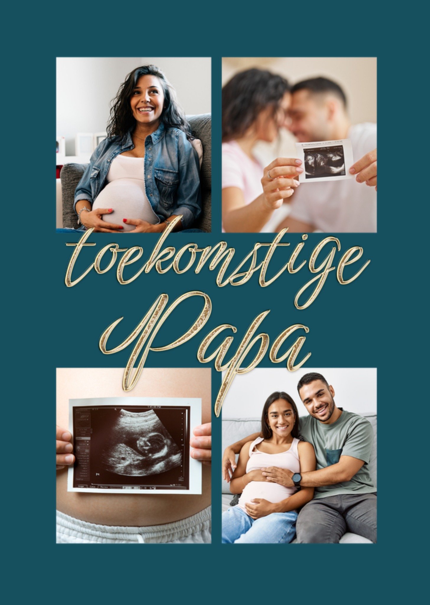 Vaderdagkaart Toekomstige papa Kaart Greetz