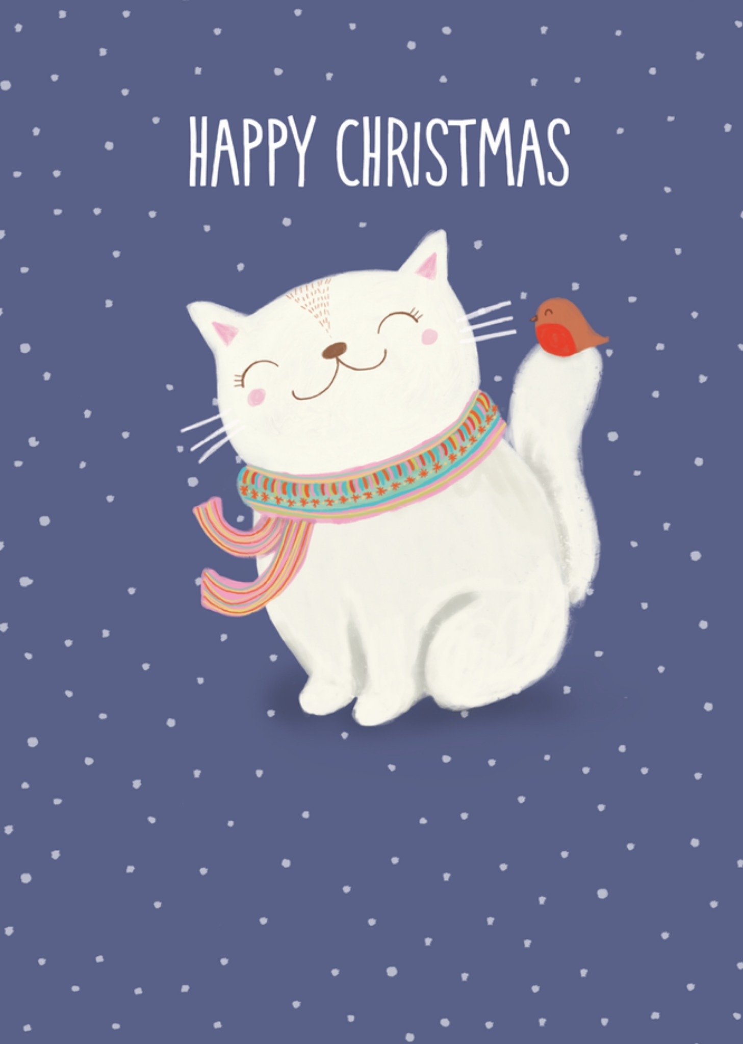 Kerstkaart Kat UK Greetings