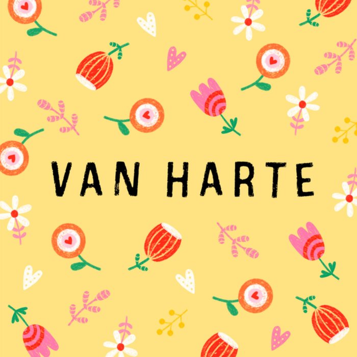 Marieke Witke | Verjaardagskaart | van harte