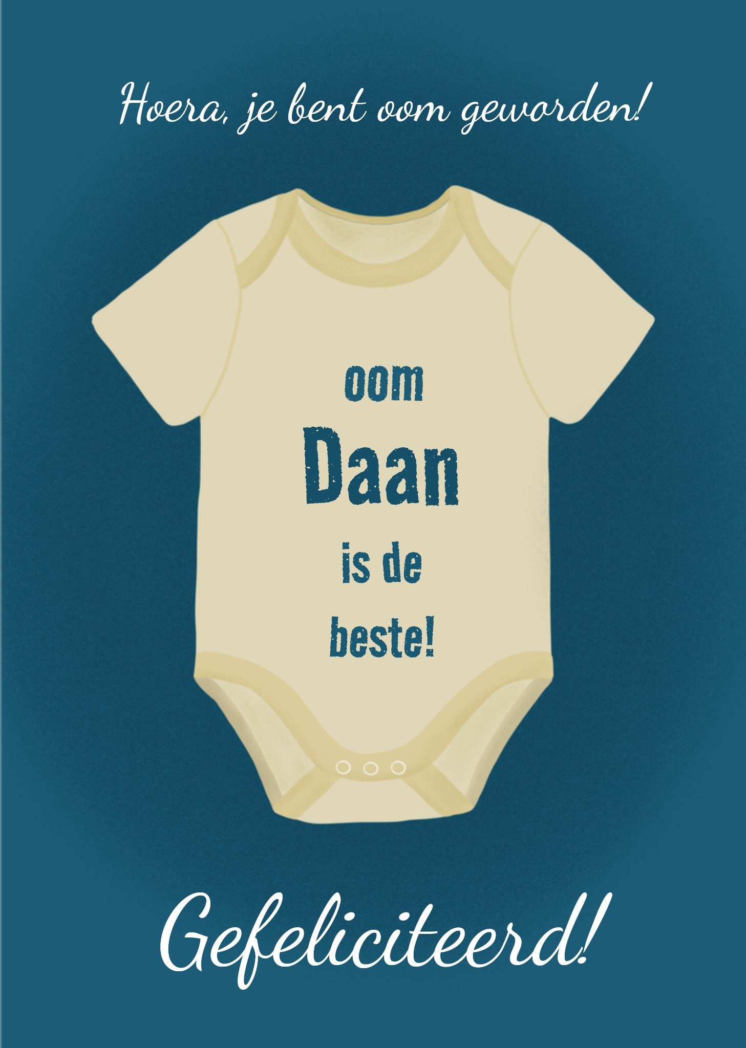 Geboortekaart Oom Kaart Tsjip