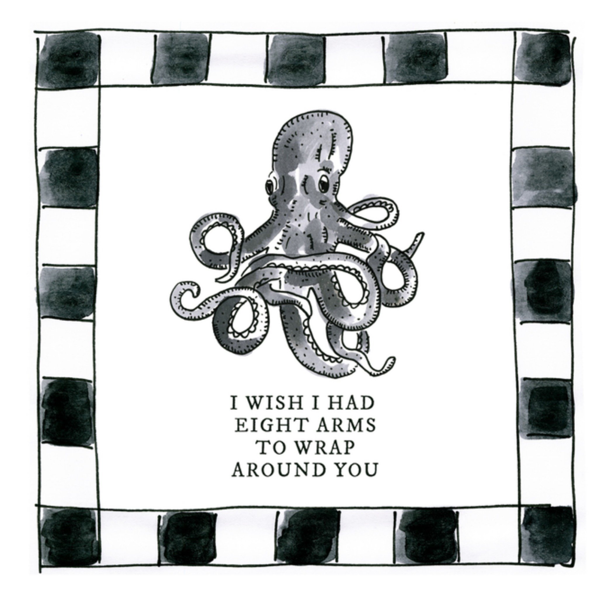 Blond Amsterdam | Blond x Noir | Beterschapskaart | Octopus | Giant Square Card 97