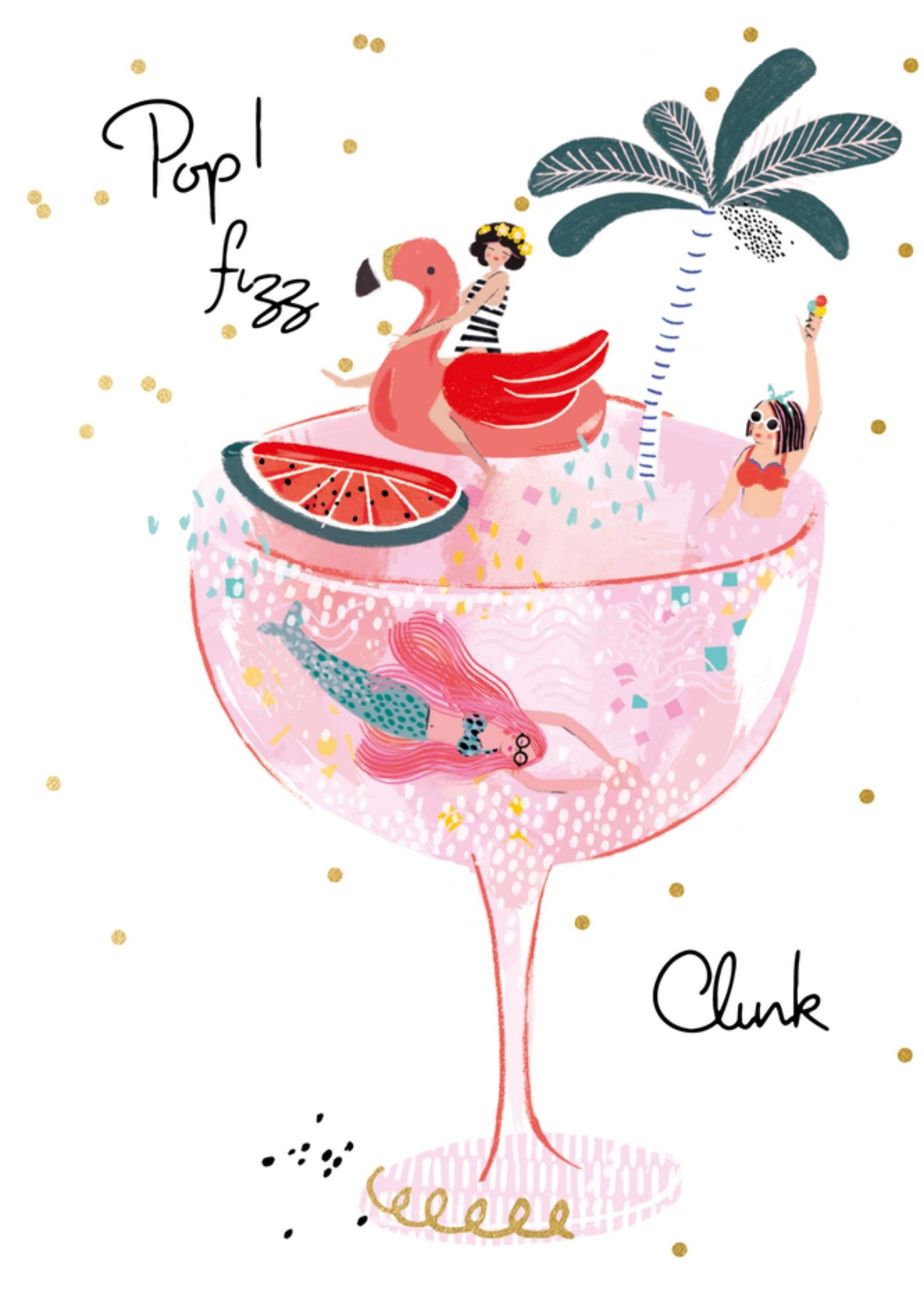 HotchPotch Vriendschapskaart Pop! fizz clunk Kaart Hotchpotch