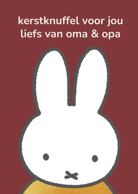 Nijntje Kerstknuffel Voor Jou Kerstkaart