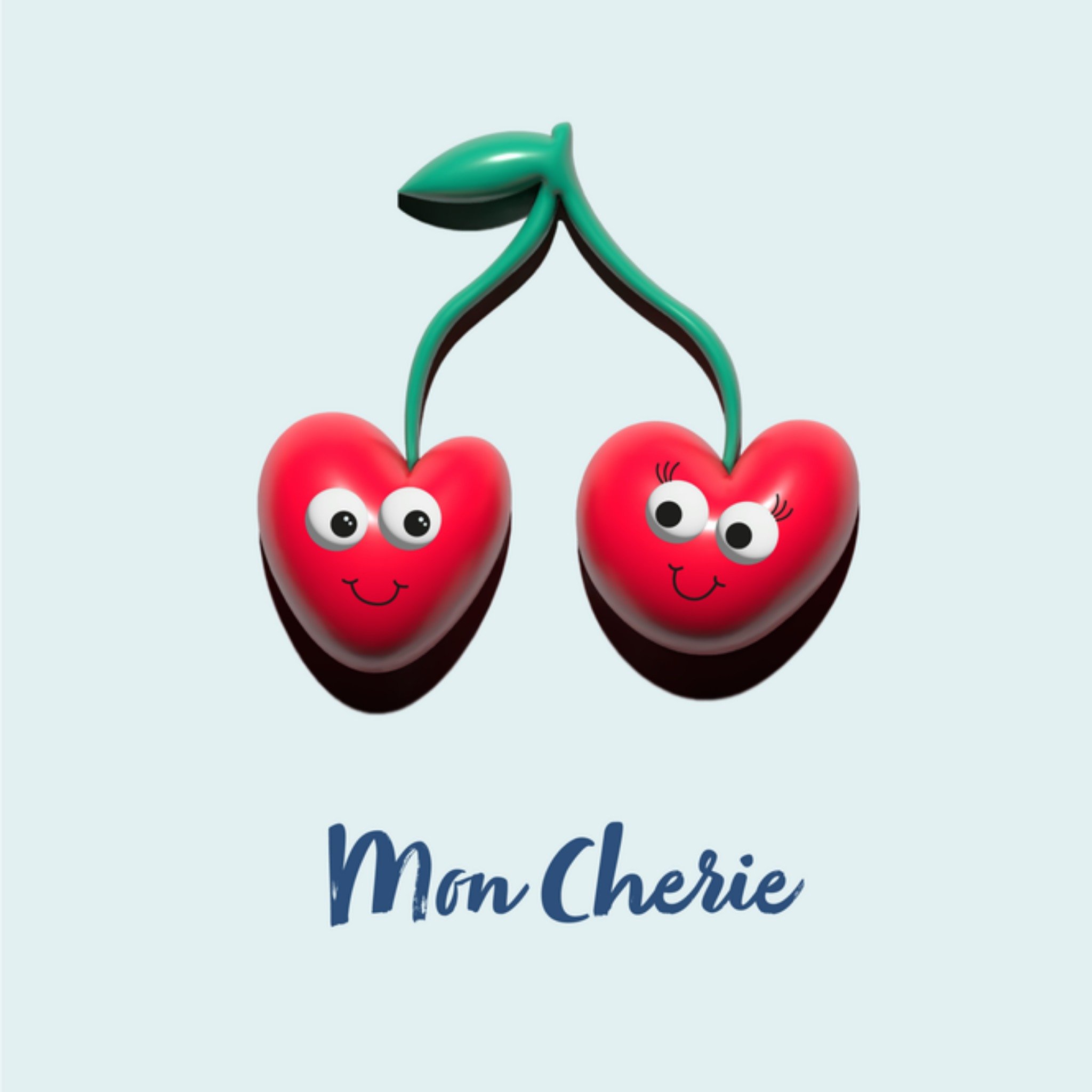 Greetz Valentijnskaart Mon cherie Vierkant