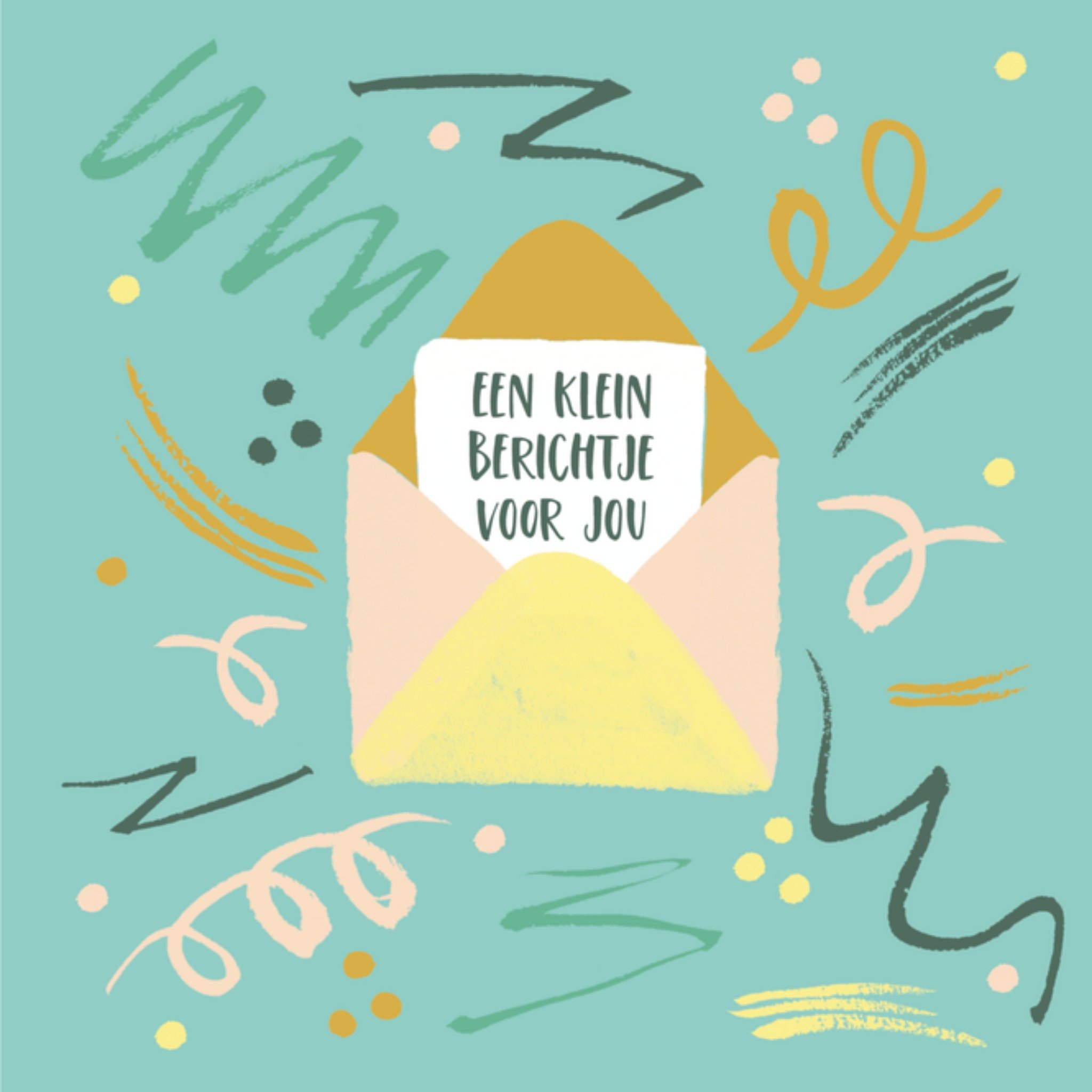 Sterkte kaart envelop Vierkante Kaart Paperclip