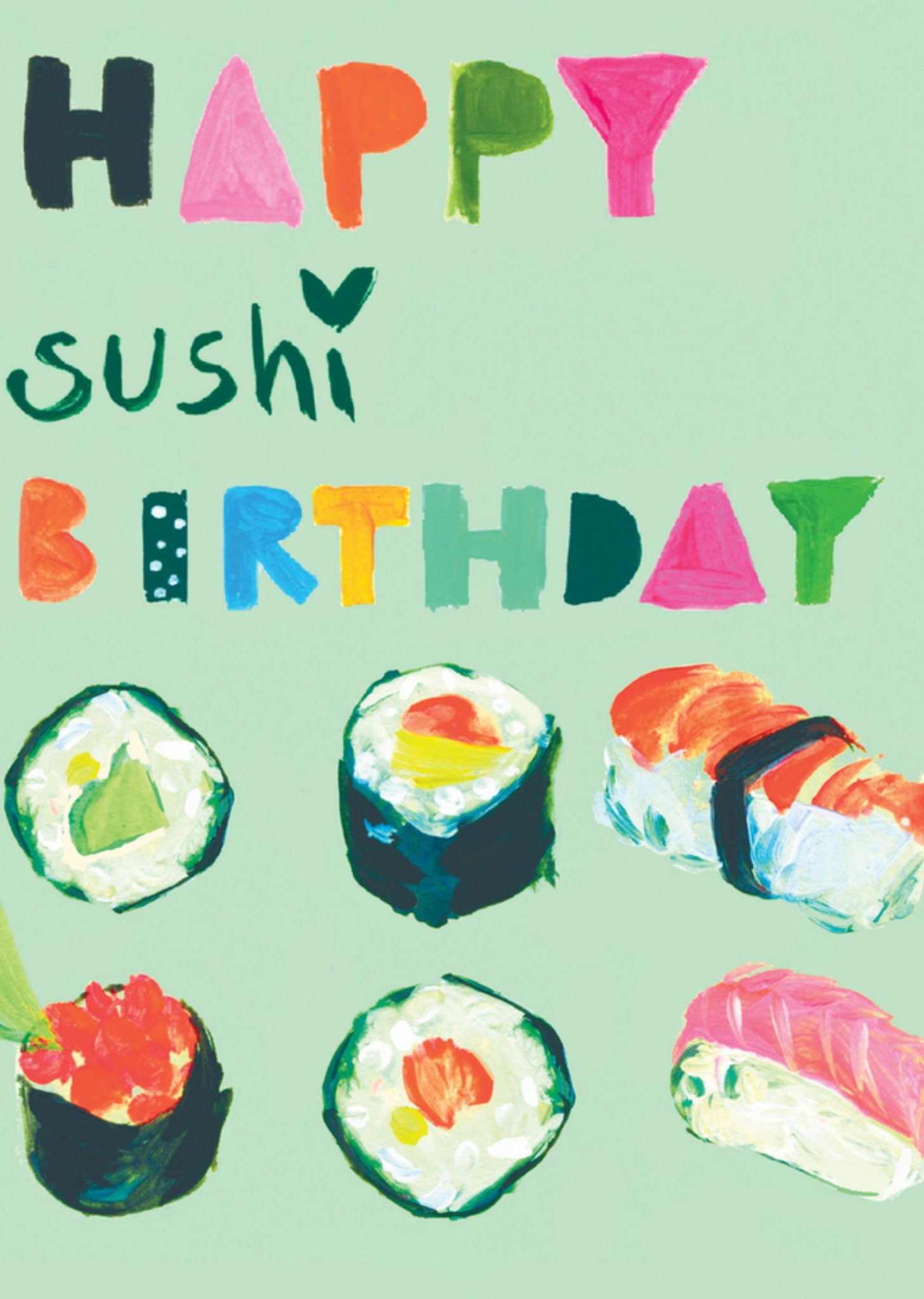 Sooshichacha Verjaardagskaart sushi Kaart Sooshichacha Limited