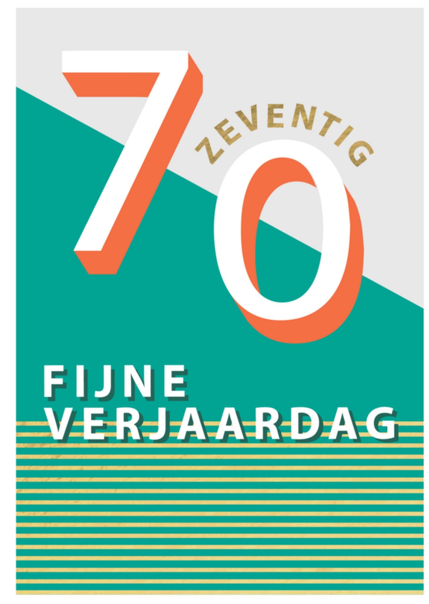 Abacus Verjaardagskaart zeventig Kaart Abacus Cards