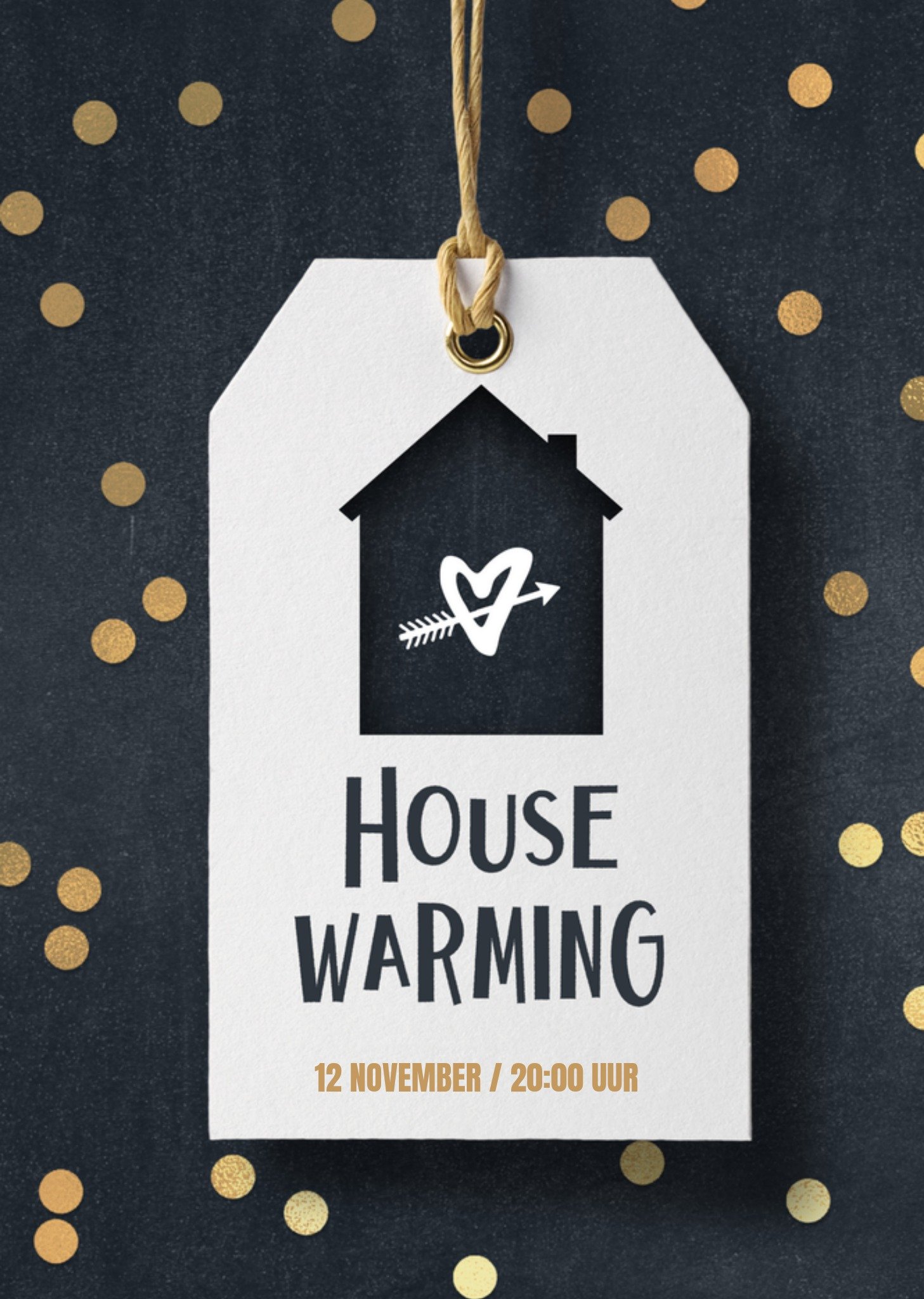 Hippe housewarming uitnodiging Kaart Luckz