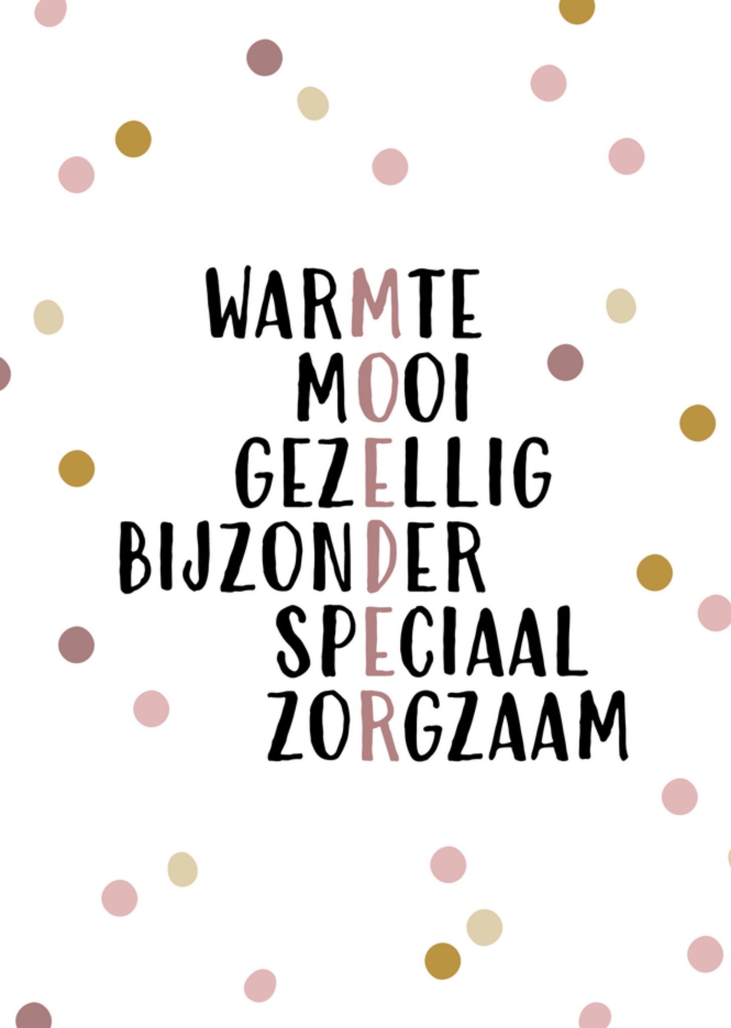 Moederdagkaart tekst Greetz