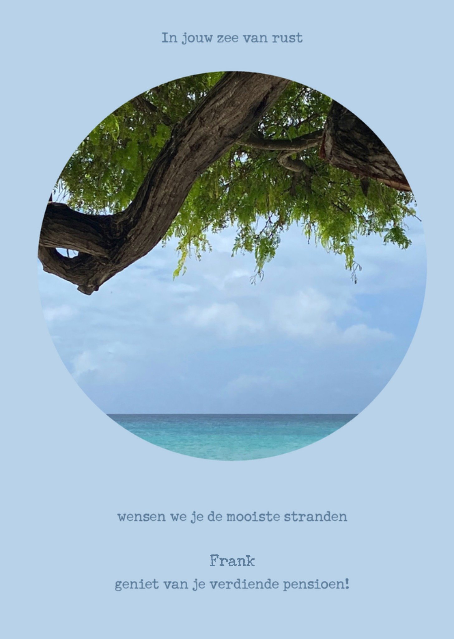 Pensioen kaart met naam Kaart Bright Spot