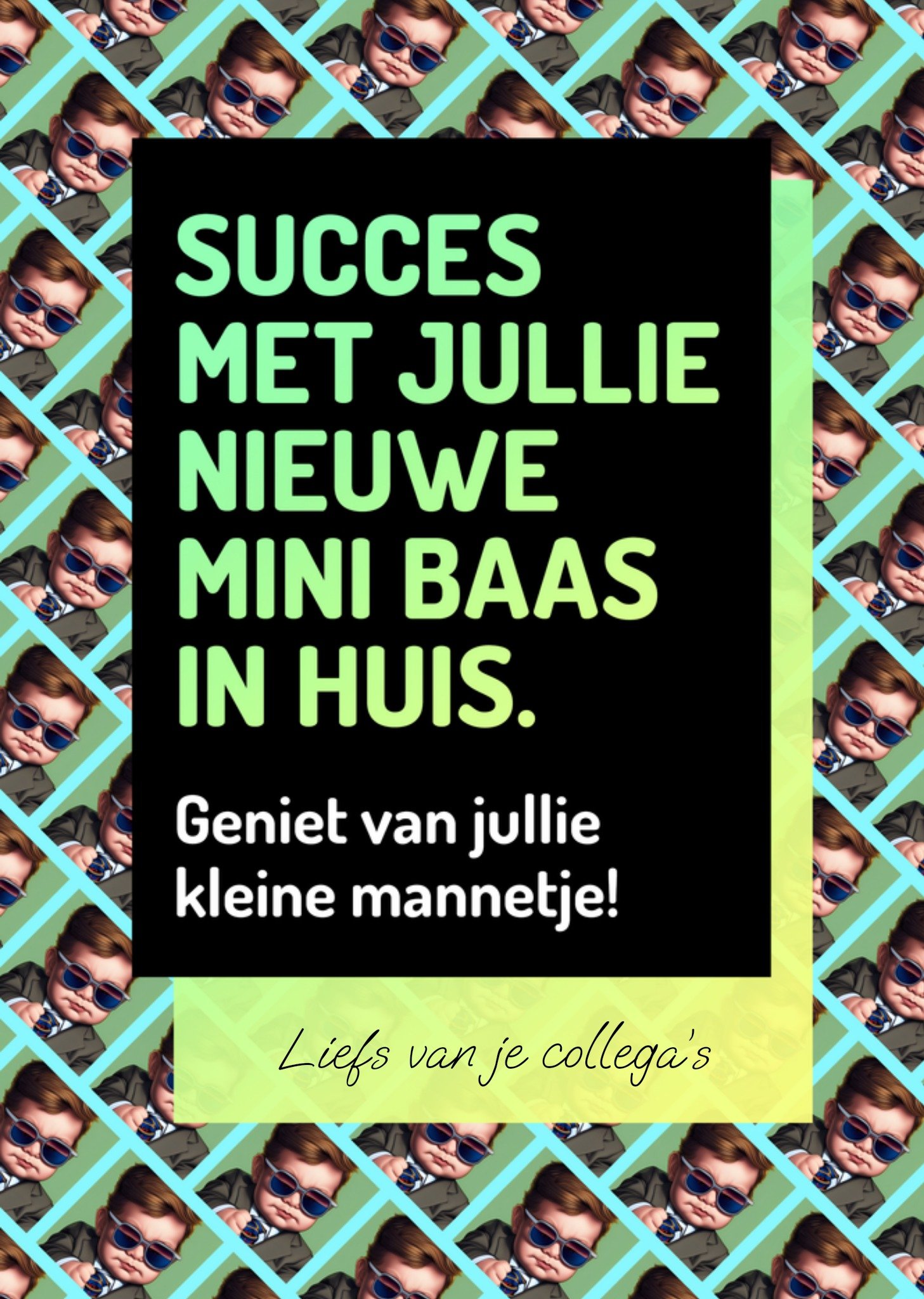 Geboortekaart Kleine mannetje Kaart Love Repeat