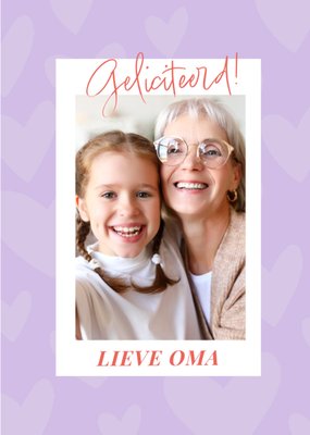 Greetz | Verjaardagskaart | Met foto | Oma | Lief