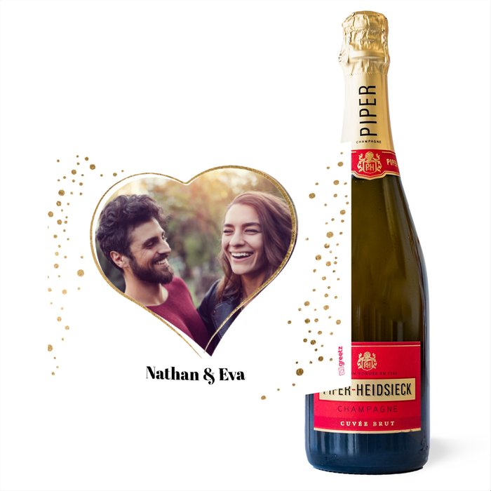 Piper Heidsieck | Brut | Love met eigen foto en tekst | 750 ml