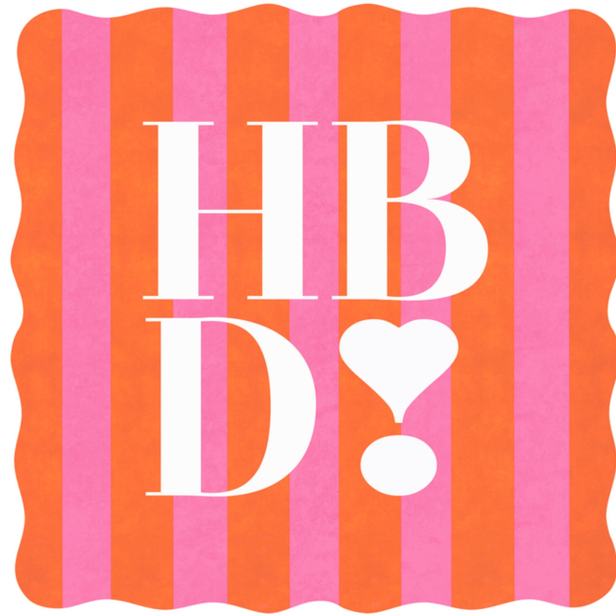 Verjaardagskaart HBD Vierkante Kaart Tsjip