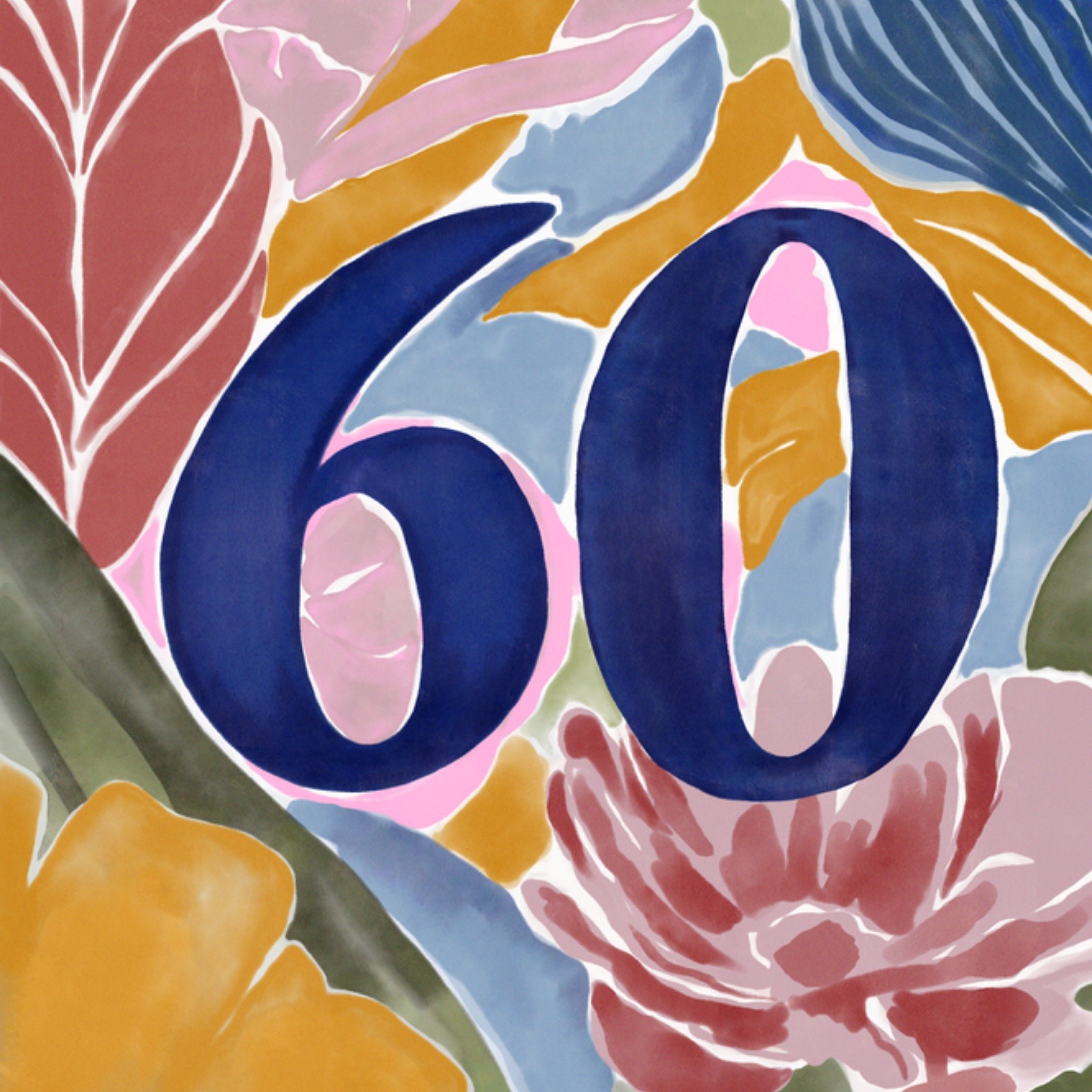 Greetz Verjaardagskaart 60 Today Vierkant