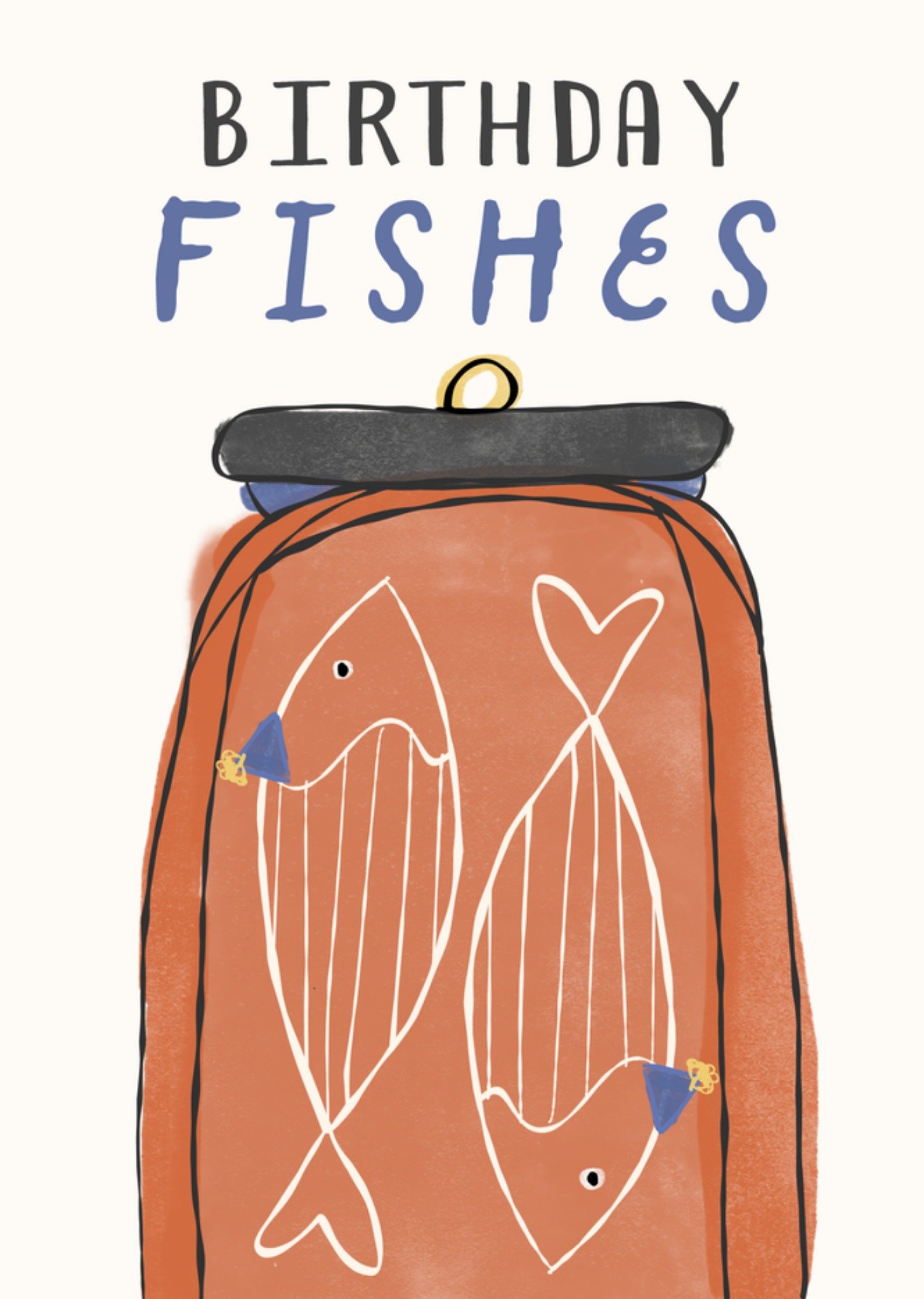 Verjaardagskaart Birthday fishes Greetz