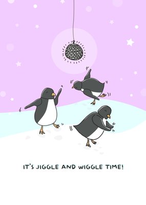 Liefs Jansje | Kerstkaart | pinguin