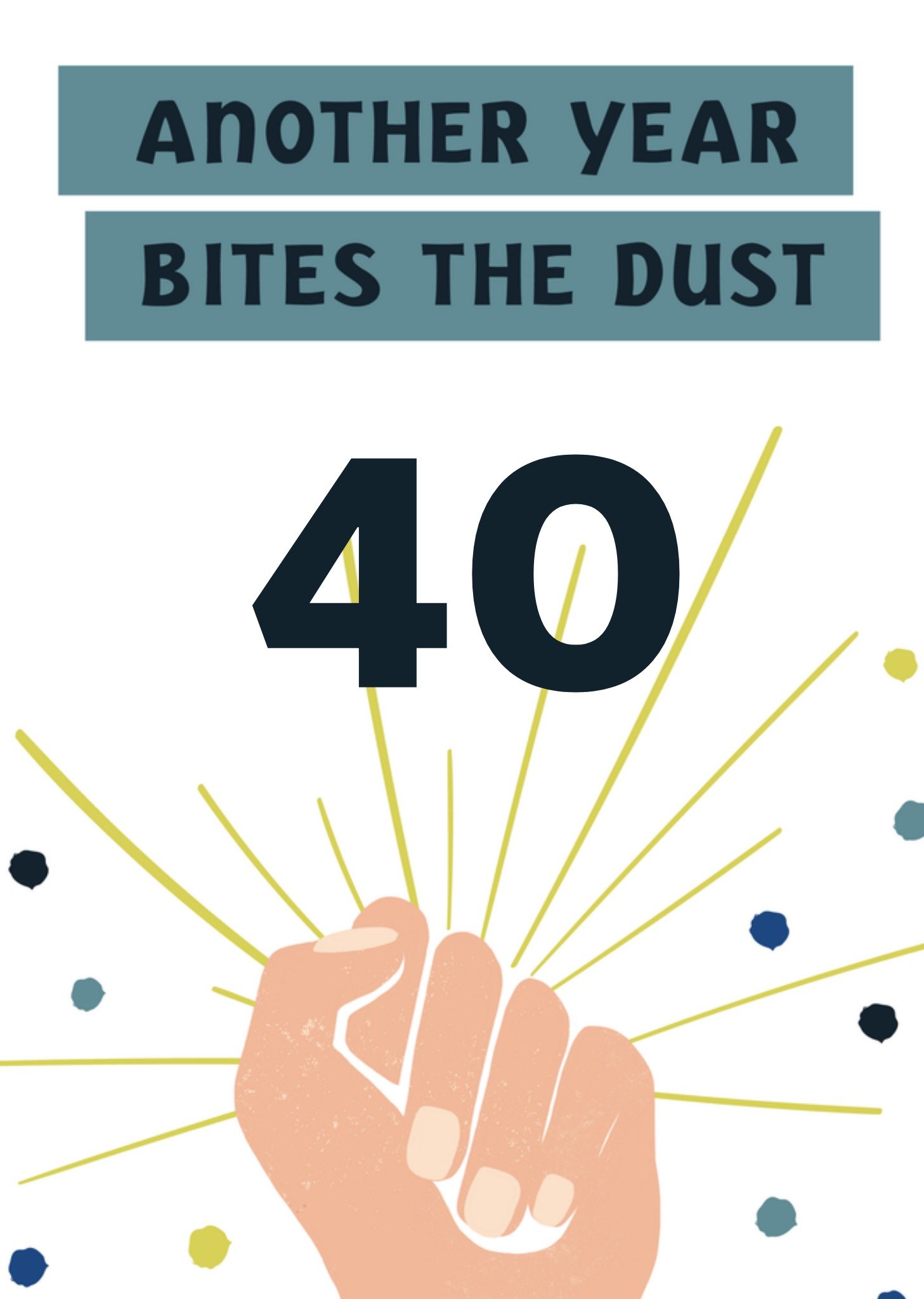 Verjaardagskaart 40 jaar Greetz