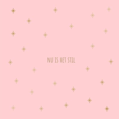 Kleine vlindervoetjes | Condoleancekaart | Nu is het stil