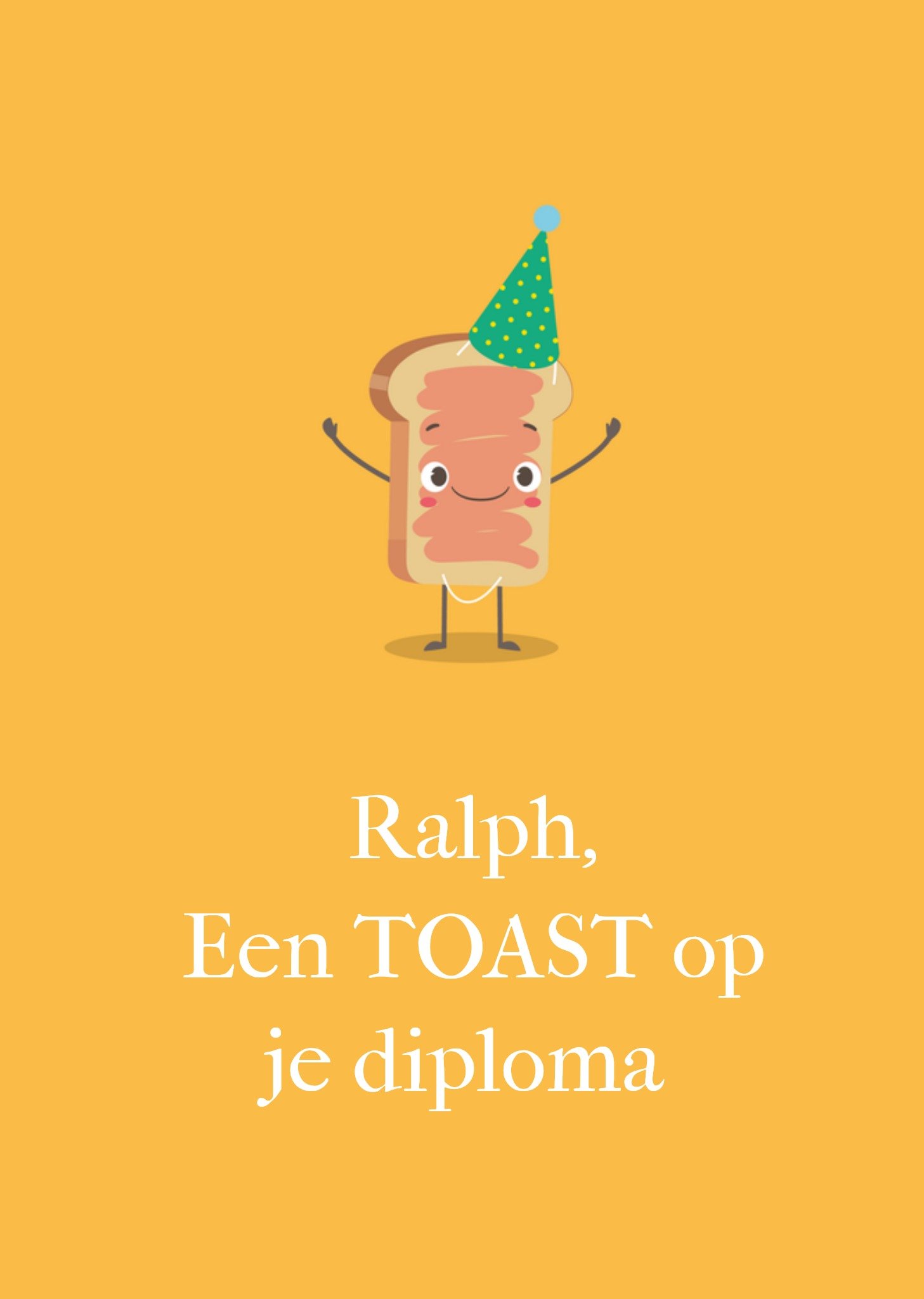 Paperclip Geslaagdkaart Toast Standard Card