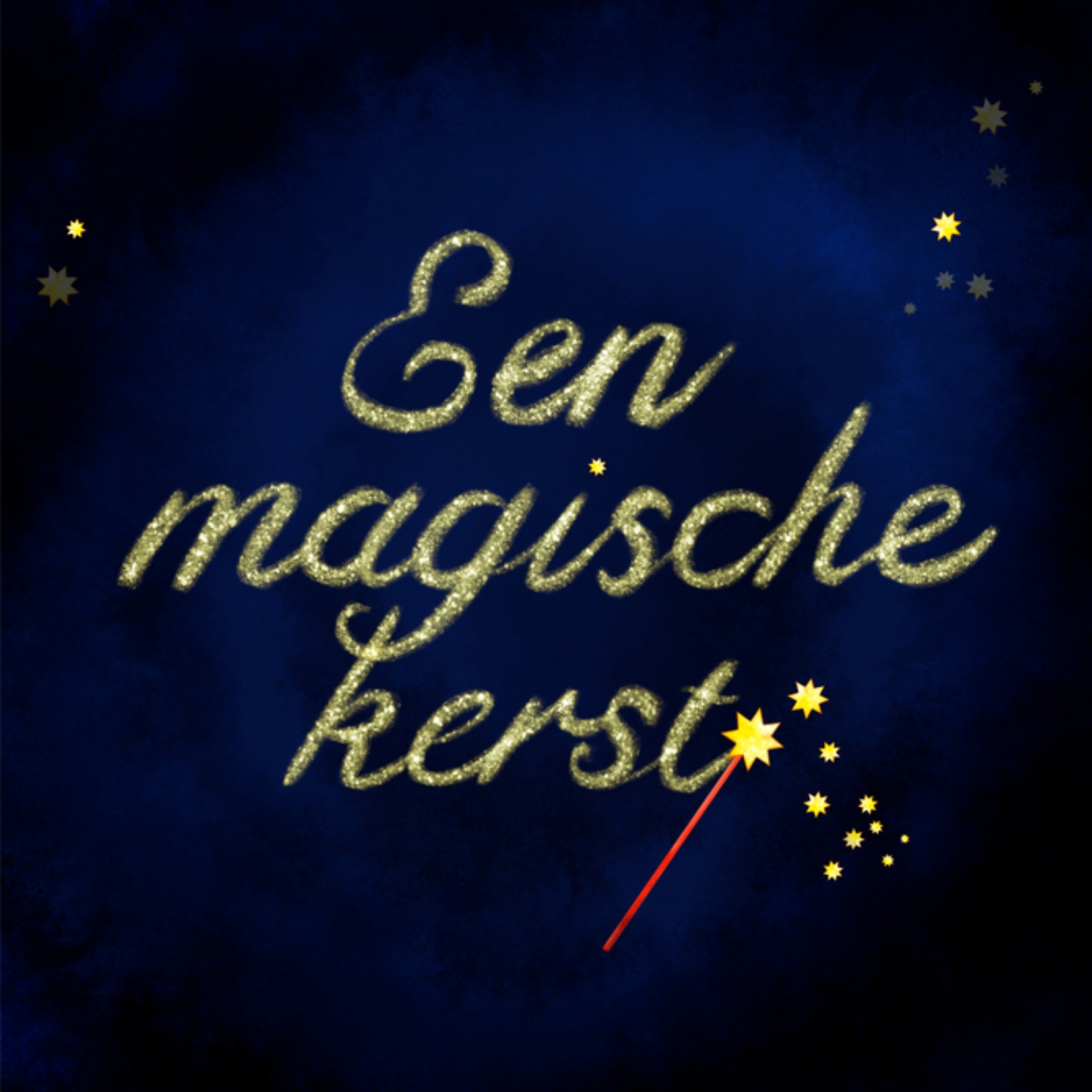 Greetz Kerstkaart een magische kerst Vierkant