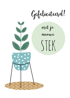 Kaart nieuwe woning | Stek | Plant | Stippen