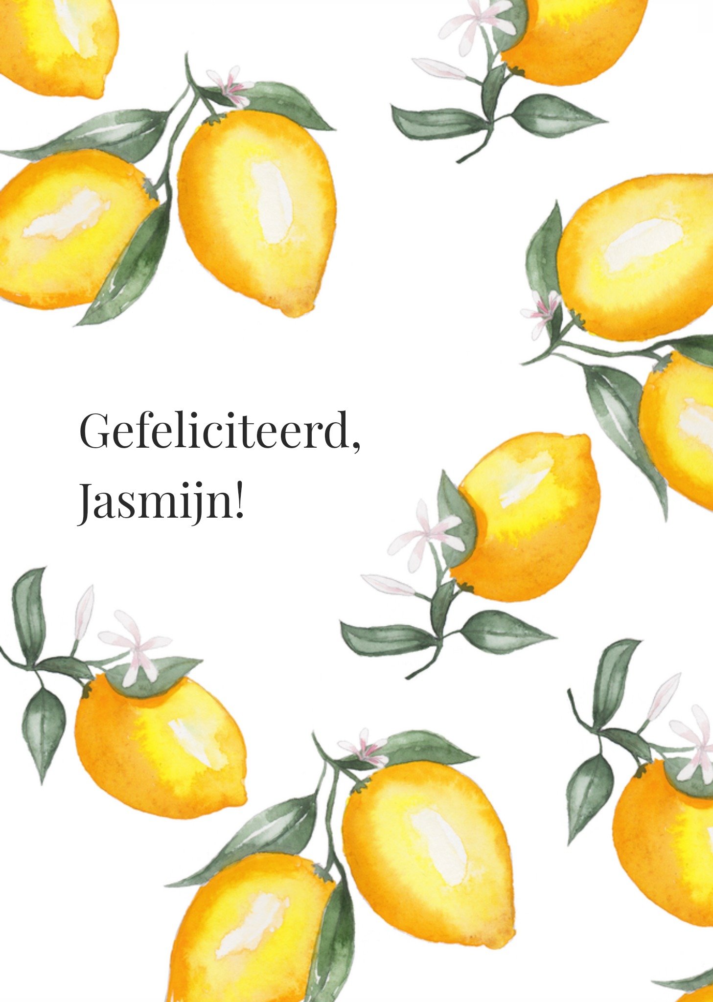 Marie Bodie Verjaardagskaart Citroenen Kaart Marie Bodié