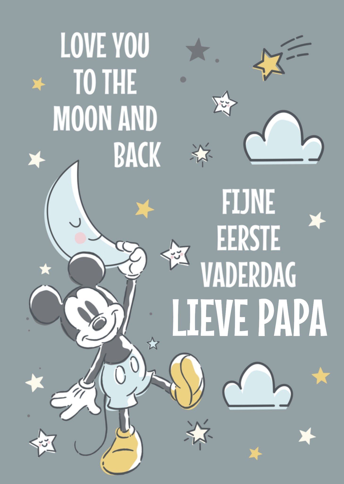 Disney - Vaderdagkaart - Mickey Mouse - Fijne Eerste Vaderdag