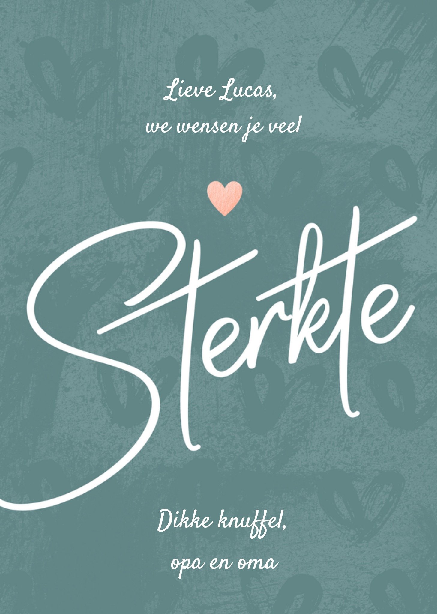 Luckz Sterkte kaart opa en oma met naam Standard Card