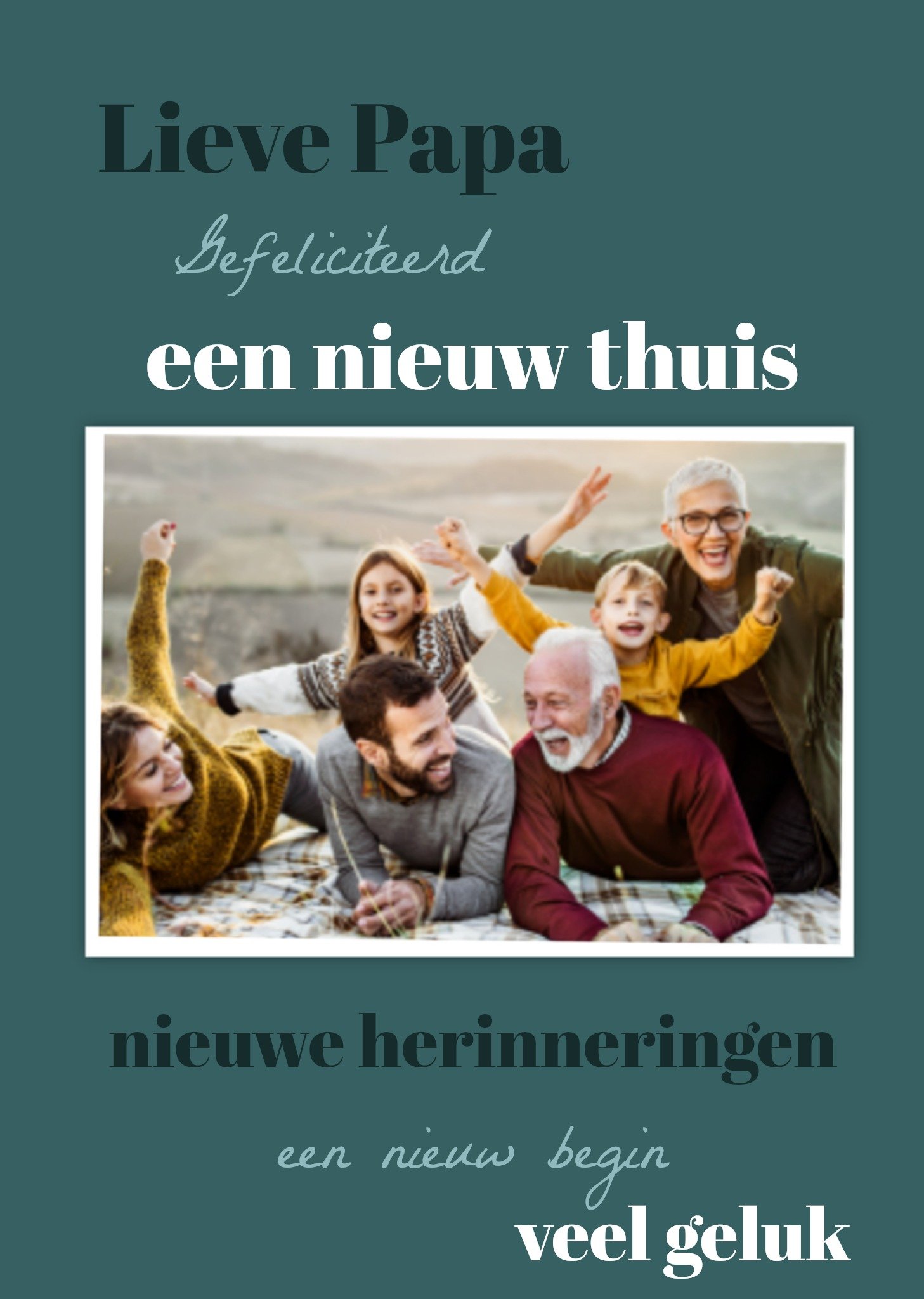 Greetz Verhuiskaart Vader Foto Standard Card